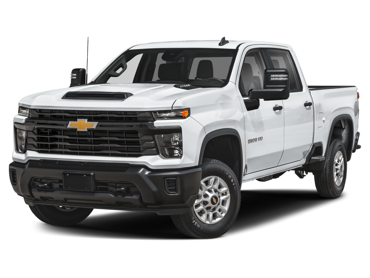 2024 Chevrolet Silverado 2500 HD LTZ in Red Hot — front three-quarter view
