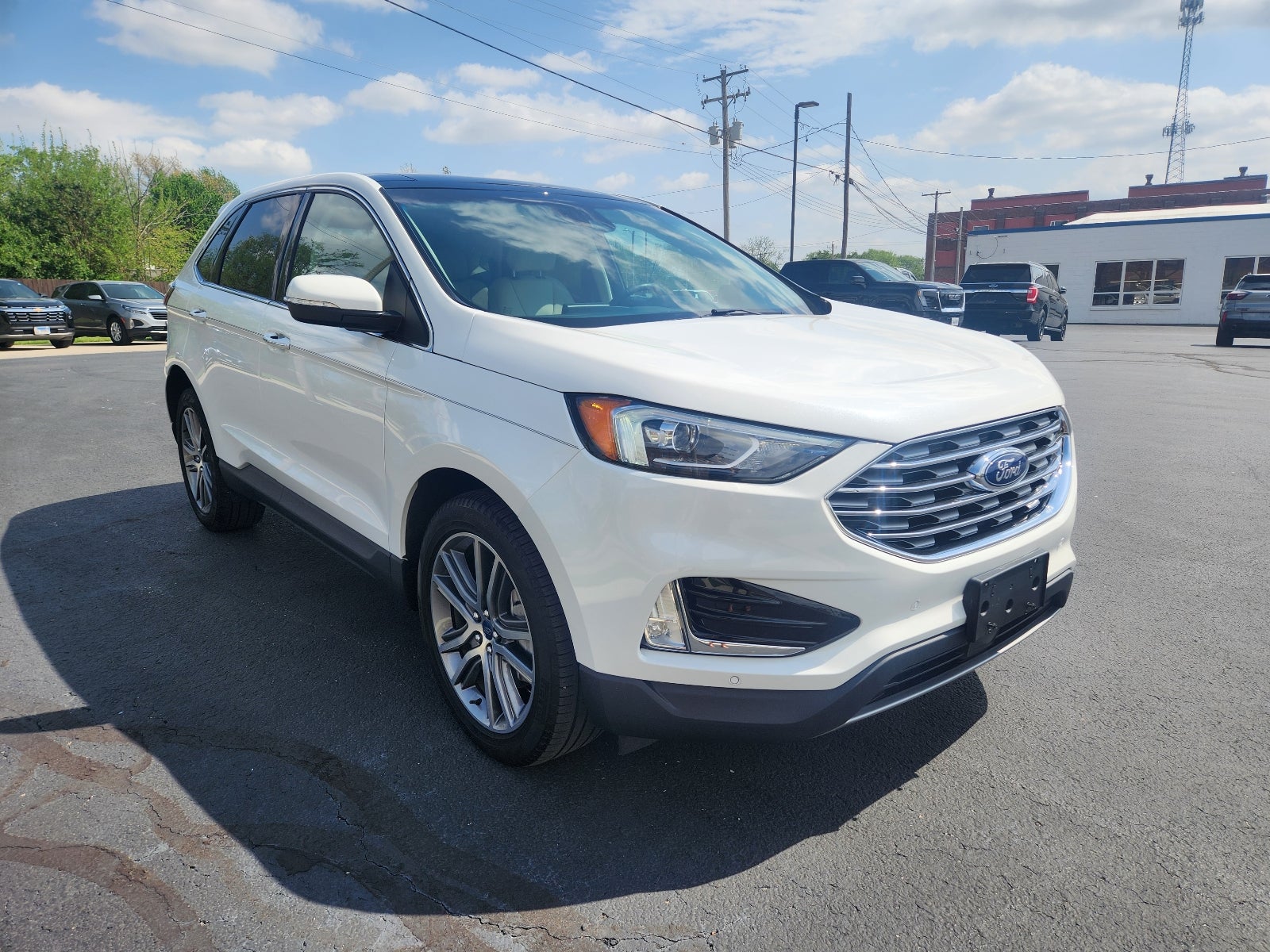 2022 Ford Edge Titanium in None — front three-quarter view