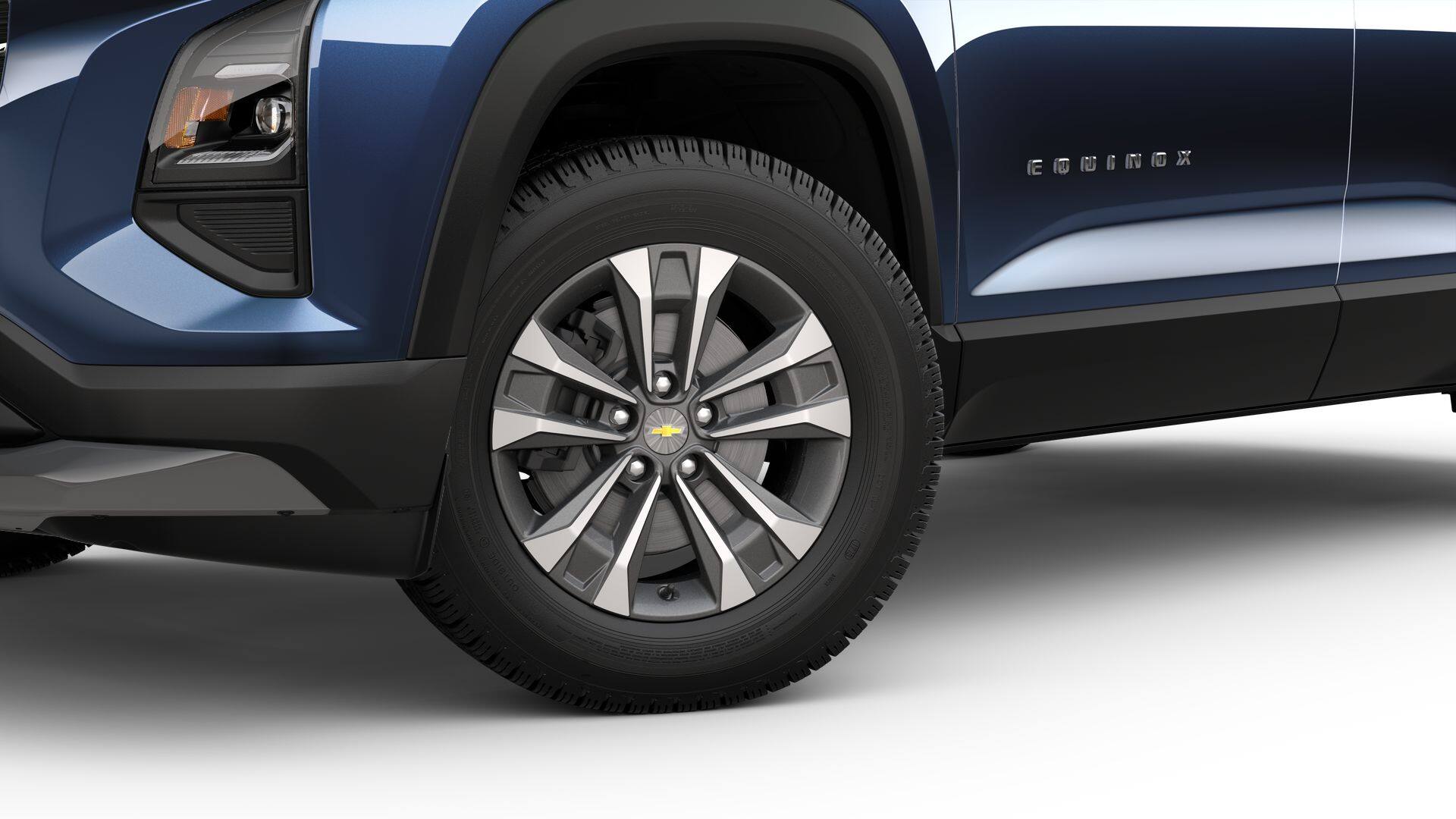 2026 Chevrolet Equinox LT in Lakeshore Blue Metallic — front three-quarter view